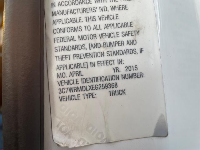 3C7WRMDLXEG259368 - 2014 RAM 5500 WHITE photo 10