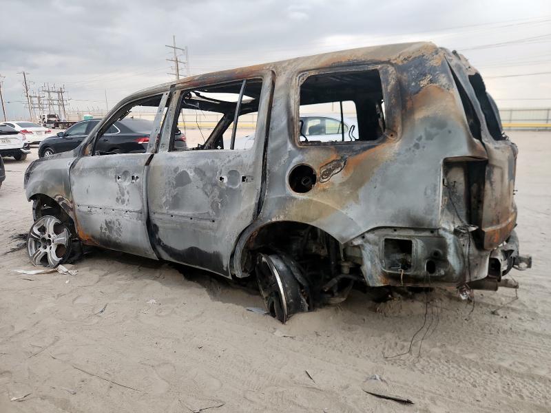 5FNYF3H58CB038567 - 2012 HONDA PILOT EXL BURN photo 2