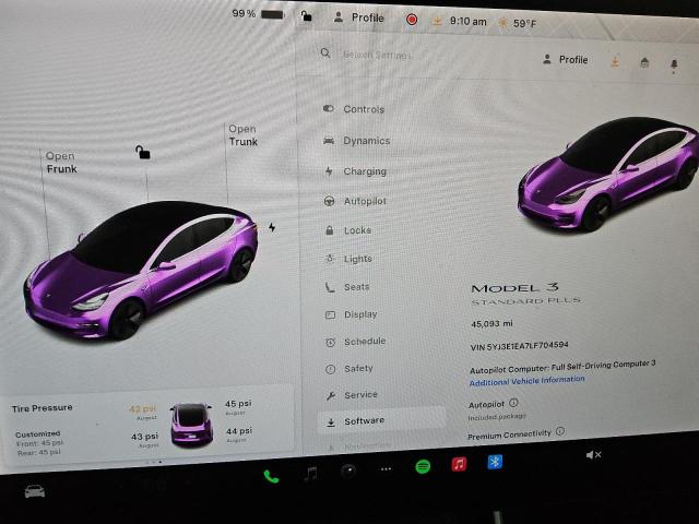 5YJ3E1EA7LF704594 - 2020 TESLA MODEL 3 Qara foto 9