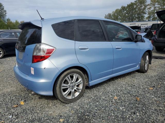 JHMGE8H48AC005824 - 2010 HONDA FIT SPORT BLUE photo 3
