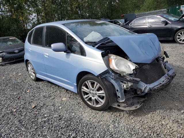 JHMGE8H48AC005824 - 2010 HONDA FIT SPORT BLUE photo 4