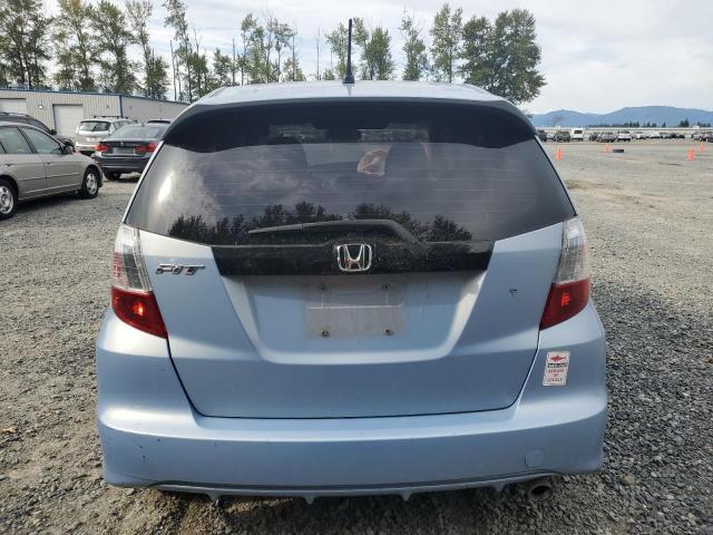 JHMGE8H48AC005824 - 2010 HONDA FIT SPORT BLUE photo 6