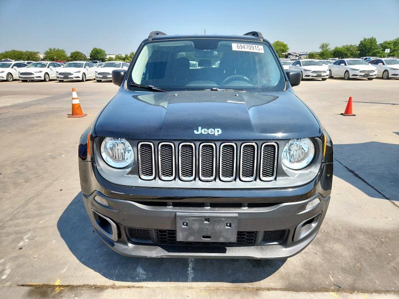 ZACCJAAB8HPF91801 - 2017 JEEP RENEGADE SPORT შავი ფოტო 5
