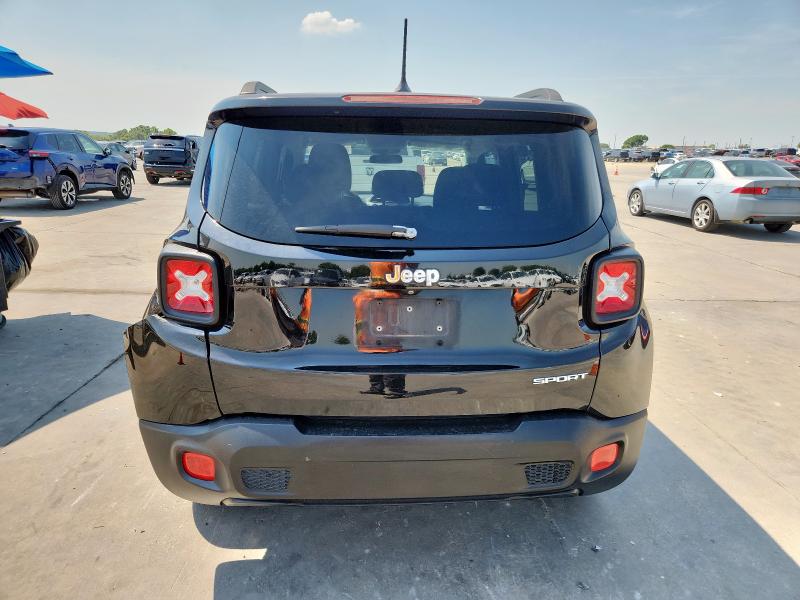 ZACCJAAB8HPF91801 - 2017 JEEP RENEGADE SPORT შავი ფოტო 6