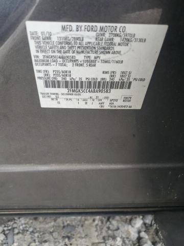 2FMGK5CC4ABA90583 - 2010 FORD FLEX SEL Boz foto 13