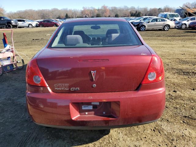 1G2ZF57B784247969 - 2008 PONTIAC G6 VALUE LEADER MAROON photo 6