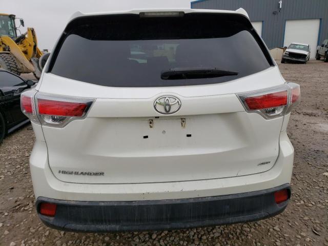 5TDBKRFH8GS276938 - 2016 TOYOTA HIGHLANDER LE WHITE photo 6