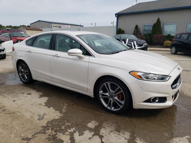 3FA6P0K93ER225835 - 2014 FORD FUSION TITANIUM WHITE photo 4