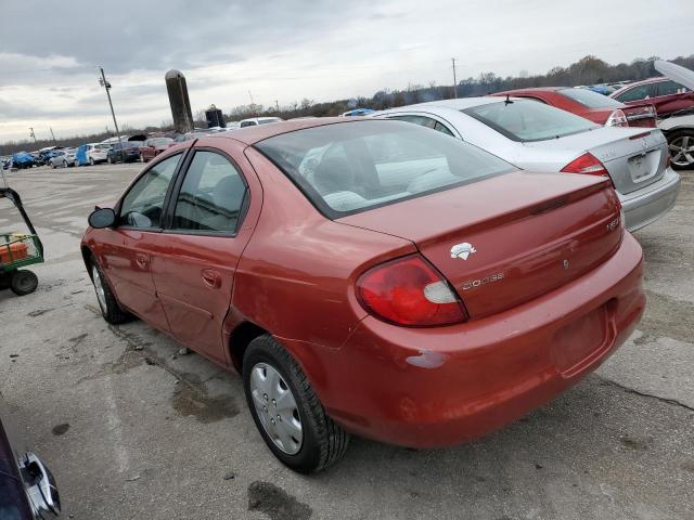 1B3ES46C41D168535 - 2001 DODGE NEON SE BURGUNDY photo 2