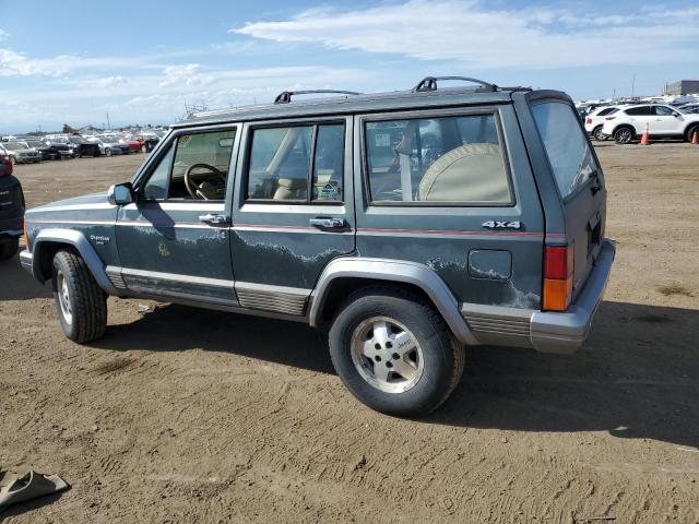 1J4FJ58S4ML592642 - 1991 JEEP CHEROKEE LAREDO GREEN photo 2