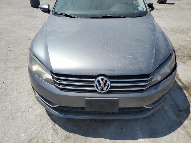 1VWBH7A33CC019550 - 2012 VOLKSWAGEN PASSAT SE ნაცრისფერი ფოტო 11