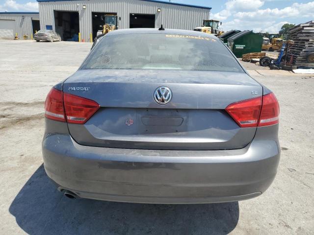 1VWBH7A33CC019550 - 2012 VOLKSWAGEN PASSAT SE ნაცრისფერი ფოტო 6