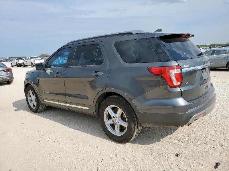 1FM5K7D87HGB12978 - 2017 FORD EXPLORER XLT GRAY photo 2
