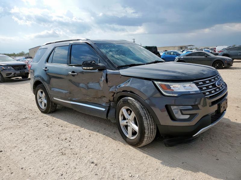 1FM5K7D87HGB12978 - 2017 FORD EXPLORER XLT GRAY photo 4