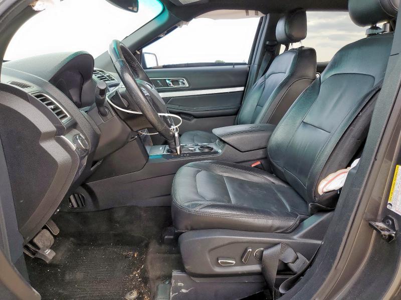 1FM5K7D87HGB12978 - 2017 FORD EXPLORER XLT GRAY photo 7