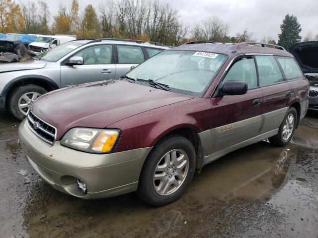 4S3BH6650Y7661604 - 2000 SUBARU LEGACY OUTBACK MAROON photo 1