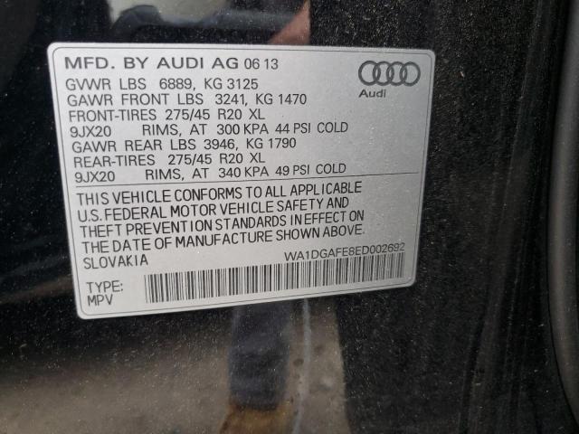 WA1DGAFE8ED002692 - 2014 AUDI Q7 PRESTIGE BLACK photo 14