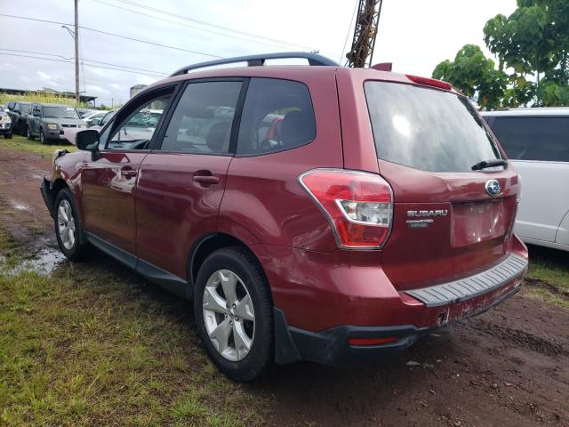 JF2SJADC0GG551306 - 2016 SUBARU FORESTER 2.5I PREMIUM 勃艮第红 照片 2