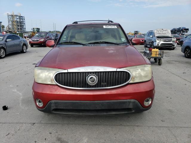 5GADT13S242399226 - 2004 BUICK RAINIER CXL RED photo 5