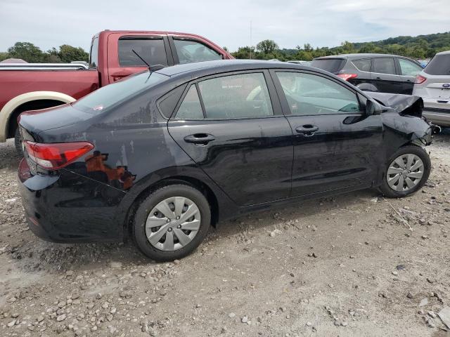 3KPA24AD9LE303281 - 2020 KIA RIO LX BLACK photo 3