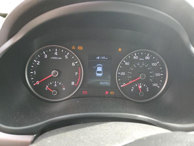 3KPA24AD9LE303281 - 2020 KIA RIO LX BLACK photo 9