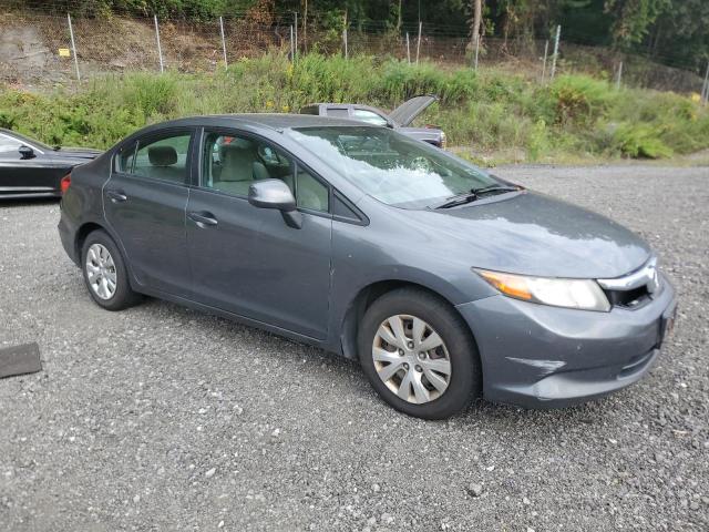 19XFB2F53CE388551 - 2012 HONDA CIVIC LX GRAY photo 4