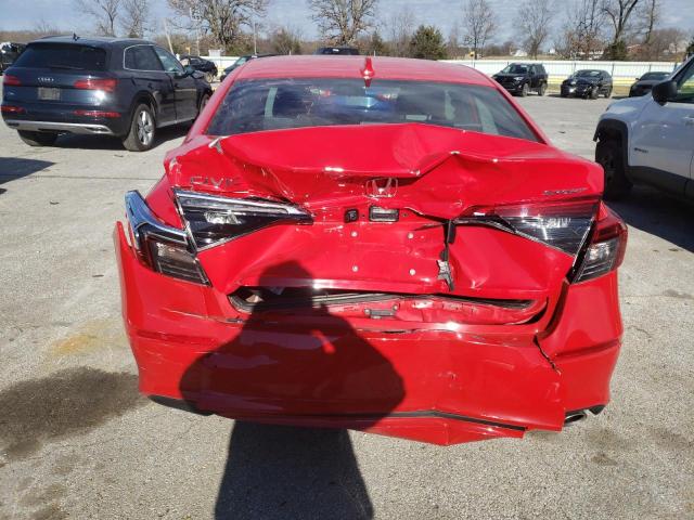 2HGFE2F51NH541508 - 2022 HONDA CIVIC SPORT RED photo 6