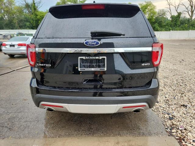1FM5K8F8XHGB77231 - 2017 FORD EXPLORER LIMITED BLACK photo 6