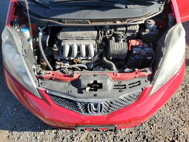 JHMGE8H21AS002638 - 2010 HONDA FIT წითელი ფოტო 12