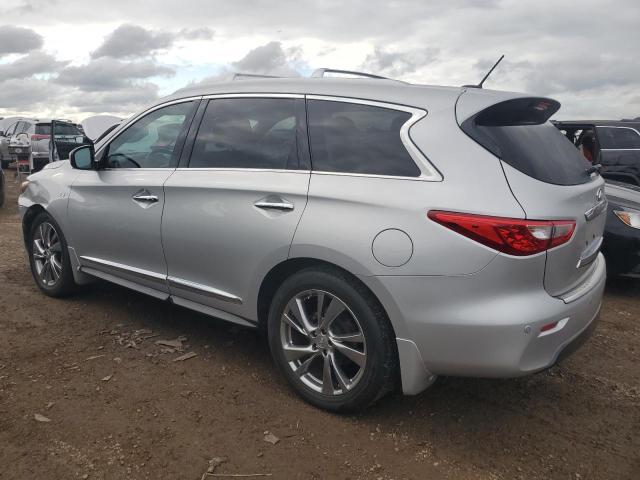 5N1AL0MM8EC537998 - 2014 INFINITI QX60 SILVER photo 2