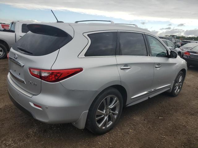 5N1AL0MM8EC537998 - 2014 INFINITI QX60 SILVER photo 3