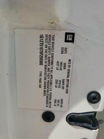 1G1ZT51876F256988 - 2006 CHEVROLET MALIBU LT WHITE photo 12