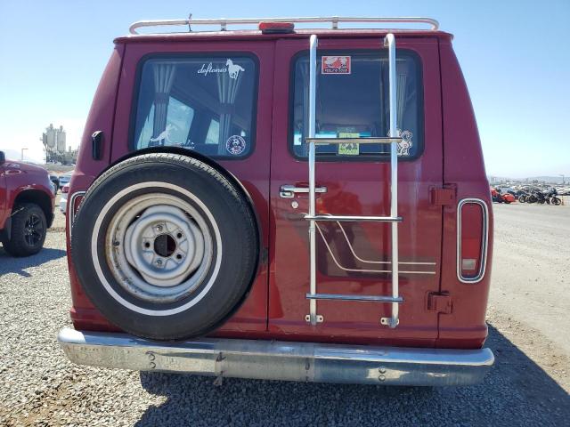 1FDEE14N6LHA91747 - 1990 FORD ECONOLINE E150 VAN წითელი ფოტო 6