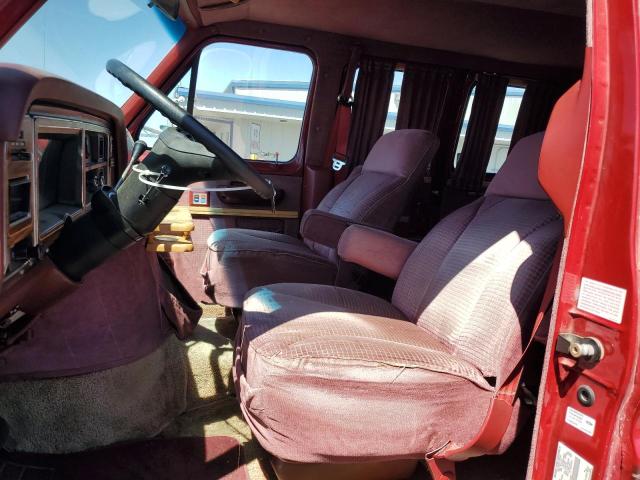 1FDEE14N6LHA91747 - 1990 FORD ECONOLINE E150 VAN წითელი ფოტო 7