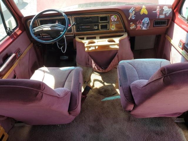 1FDEE14N6LHA91747 - 1990 FORD ECONOLINE E150 VAN წითელი ფოტო 8