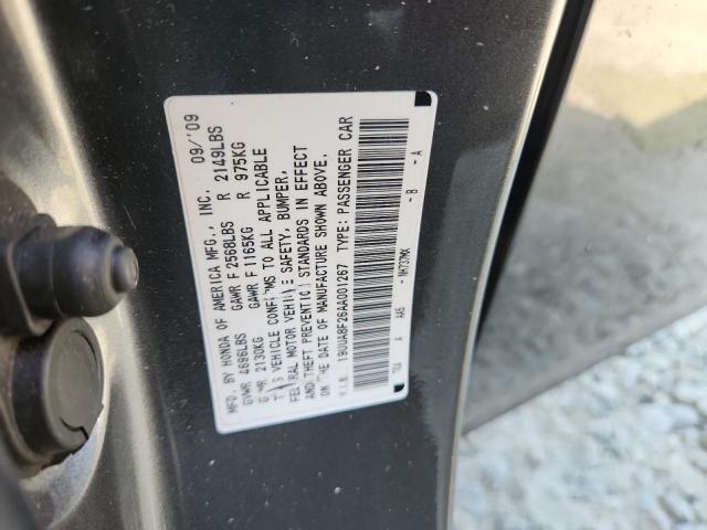 19UUA8F26AA001267 - 2010 ACURA TL ნაცრისფერი ფოტო 12