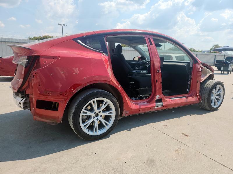 7SAYGDEE7PA153089 - 2023 TESLA MODEL Y Kırmızı fotoğraf 3