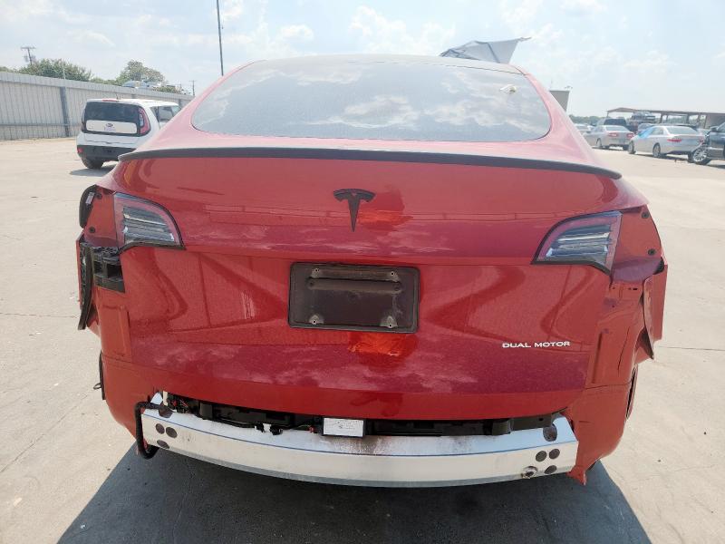 7SAYGDEE7PA153089 - 2023 TESLA MODEL Y Kırmızı fotoğraf 6