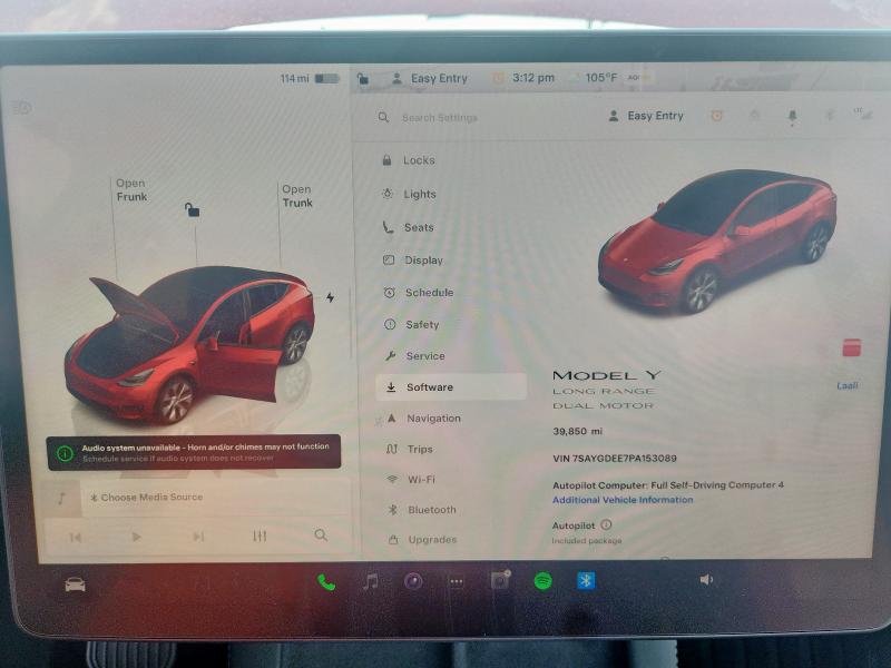 7SAYGDEE7PA153089 - 2023 TESLA MODEL Y Kırmızı fotoğraf 9