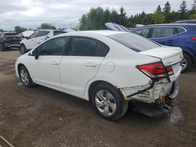 2HGFB2F41EH013614 - 2014 HONDA CIVIC LX WHITE photo 2