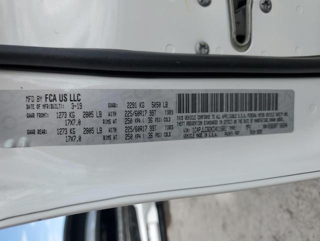 1C4PJLCB2KD411681 - 2019 JEEP CHEROKEE LATITUDE WHITE photo 13