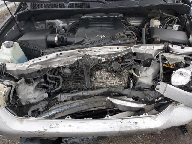 5TFUY5F14DX289839 - 2013 TOYOTA TUNDRA DOUBLE CAB SR5 SILVER photo 11