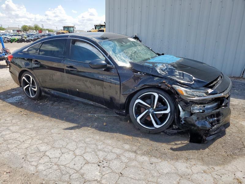 1HGCV1F30JA034832 - 2018 HONDA ACCORD SPORT أسود صورة 4