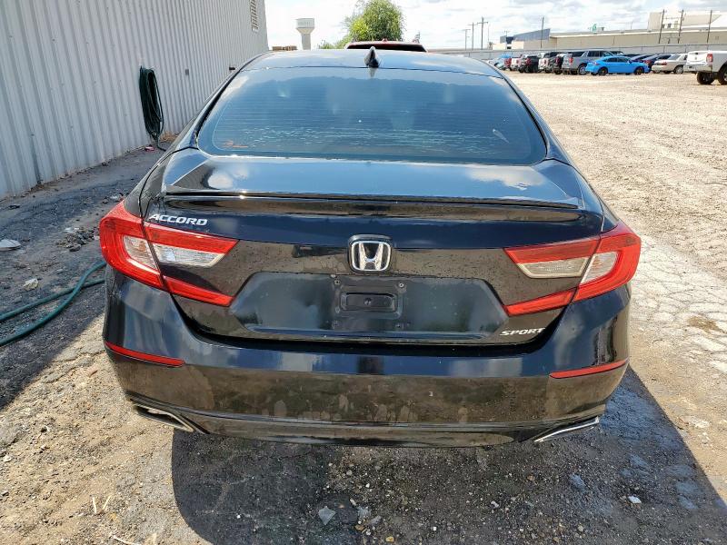 1HGCV1F30JA034832 - 2018 HONDA ACCORD SPORT أسود صورة 6