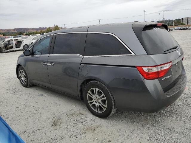 5FNRL5H68BB096338 - 2011 HONDA ODYSSEY EXL GRAY photo 2