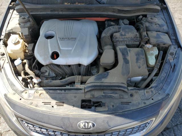 KNAGN4AD2E5072933 - 2014 KIA OPTIMA HYBRID GRAY photo 11