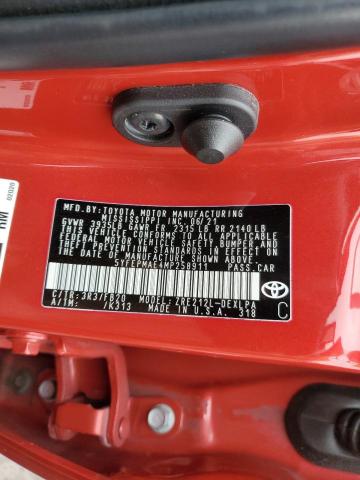 5YFEPMAE4MP258911 - 2021 TOYOTA COROLLA LE Kırmızı fotoğraf 13