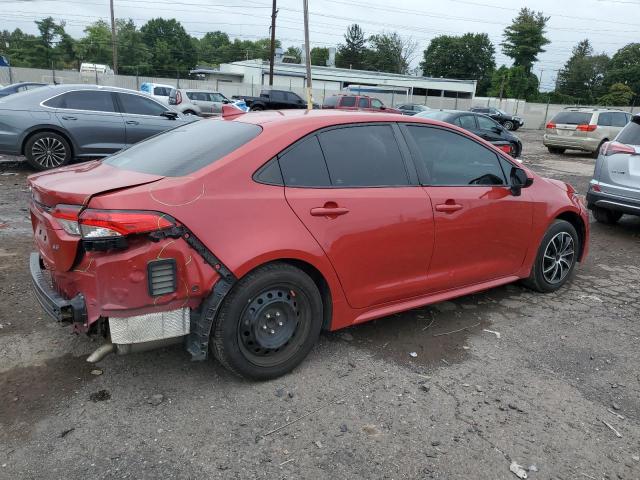5YFEPMAE4MP258911 - 2021 TOYOTA COROLLA LE Kırmızı fotoğraf 3