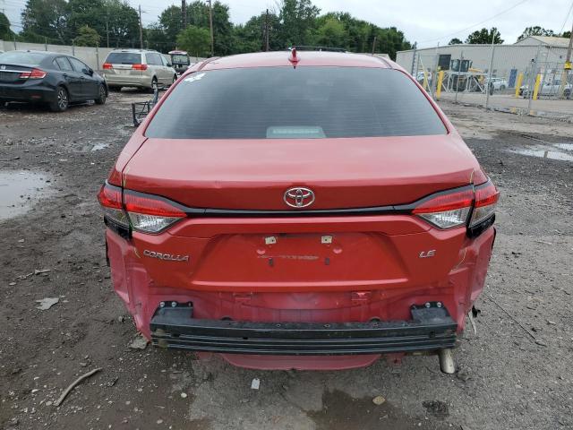 5YFEPMAE4MP258911 - 2021 TOYOTA COROLLA LE Kırmızı fotoğraf 6