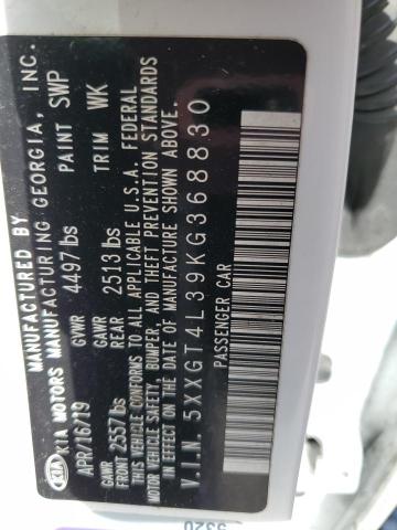 5XXGT4L39KG368830 - 2019 KIA OPTIMA LX 白色 照片 12